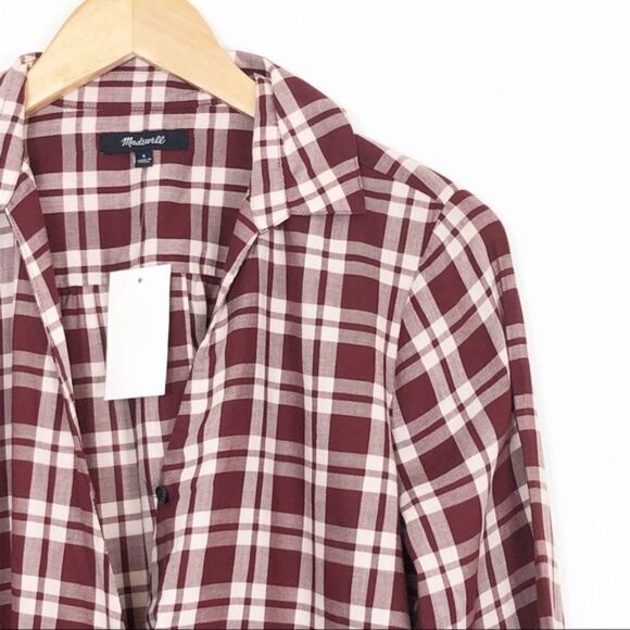 MADEWELL | Arian Plaid Long Sleeve NWT - Picture 4 of 7